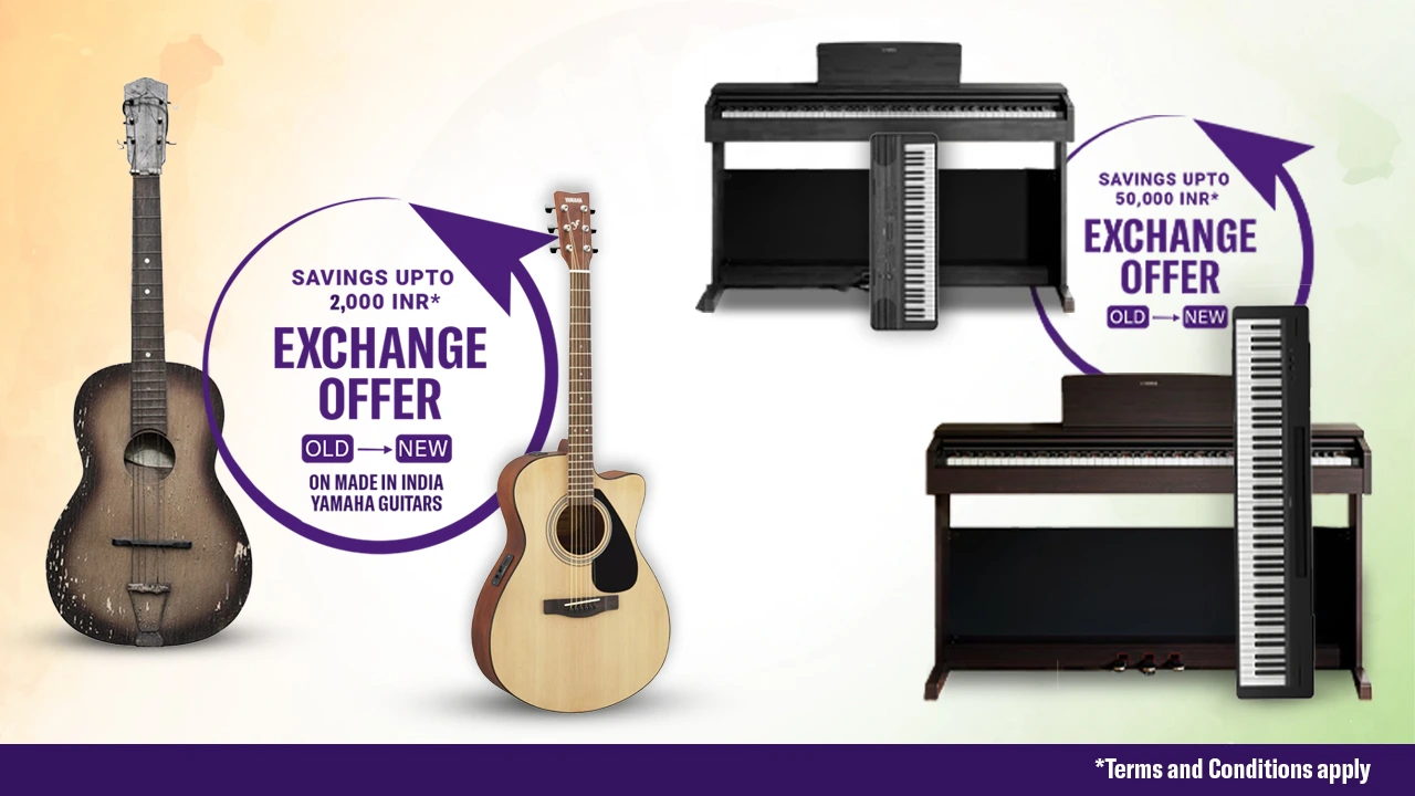 Yamaha Music India Announces Exciting Exchange Offer on Digital Pianos & Guitars