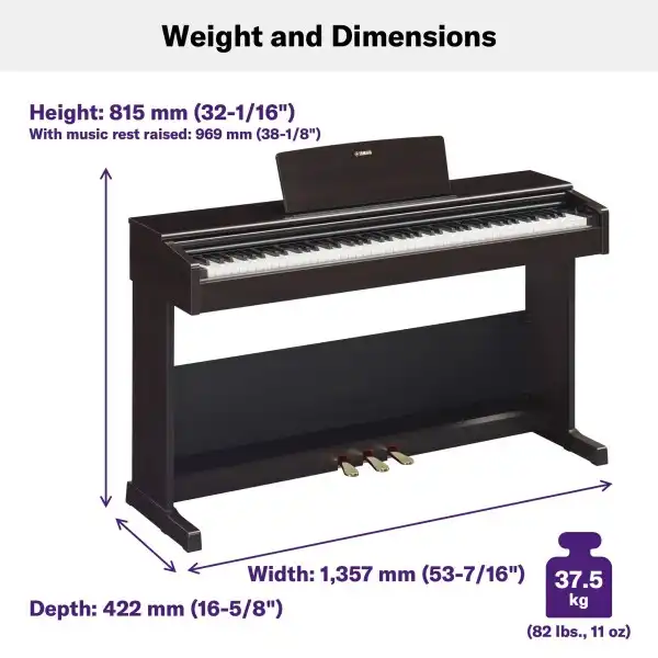 Yamaha YDP-105 Arius Digital Piano ( Bench Included and Home Installation)