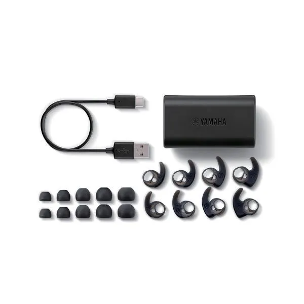 Yamaha TW-ES5A True Wireless Bluetooth Sports Earbuds (Black)