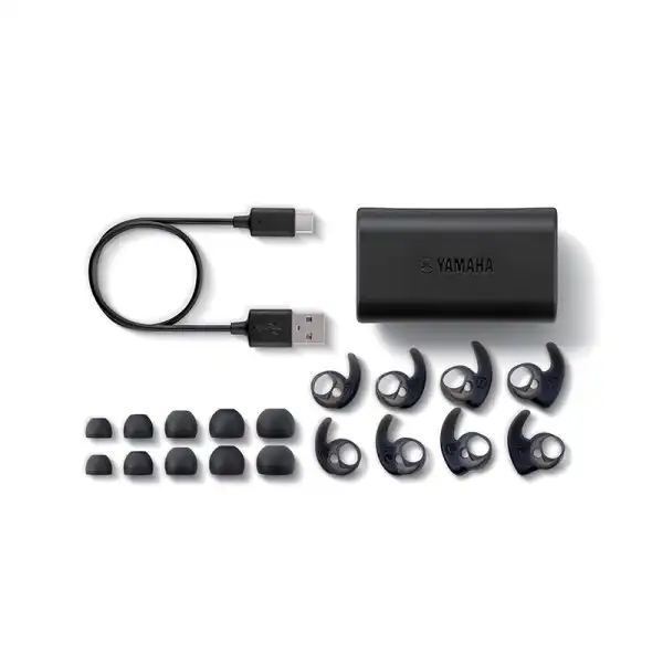 Yamaha TW-ES5A True Wireless Bluetooth Sports Earbuds (Black)