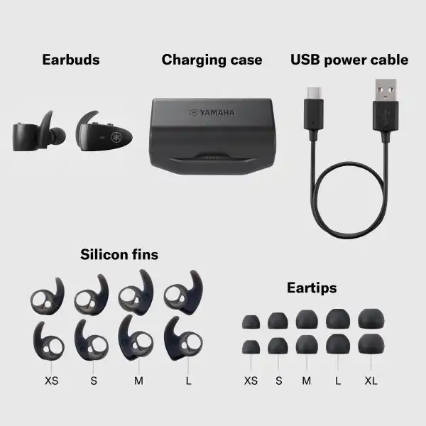 Yamaha TW-ES5A True Wireless Bluetooth Sports Earbuds (Green)