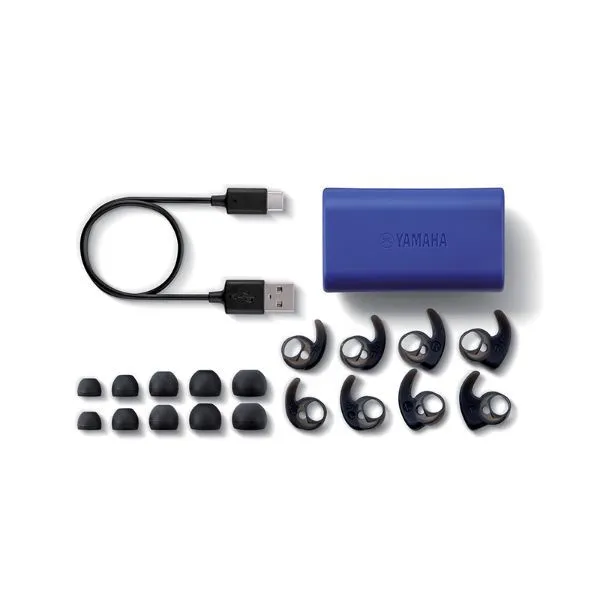 Yamaha TW-ES5A True Wireless Bluetooth Sports Earbuds (Blue)