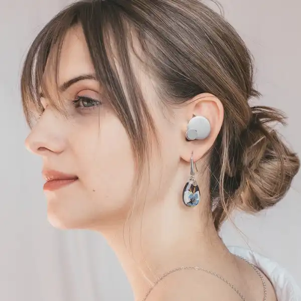 TW-E7B True Wireless ANC Bluetooth Earbuds (White)