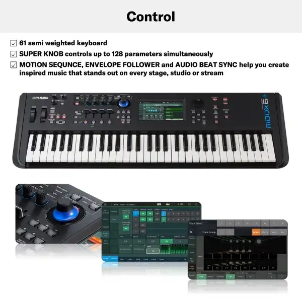 Yamaha MODX6+ Synthesizer With 61 Keys