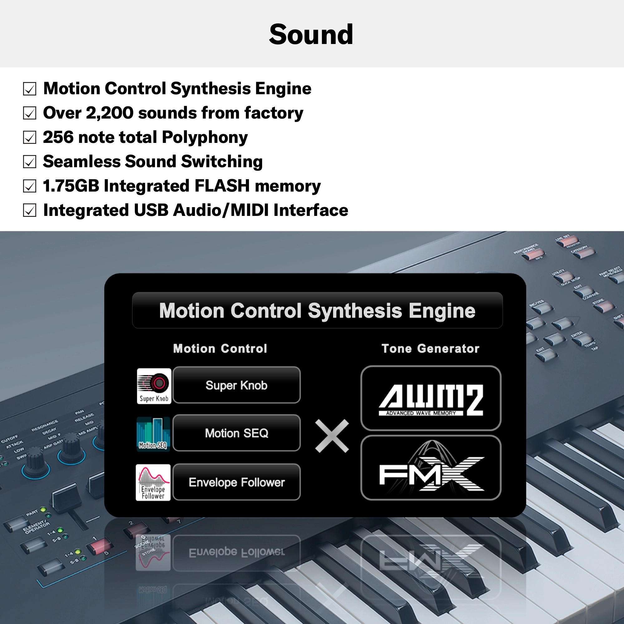 PRE-ORDER: Yamaha MODX8+ Synthesizer With 88 Keys
