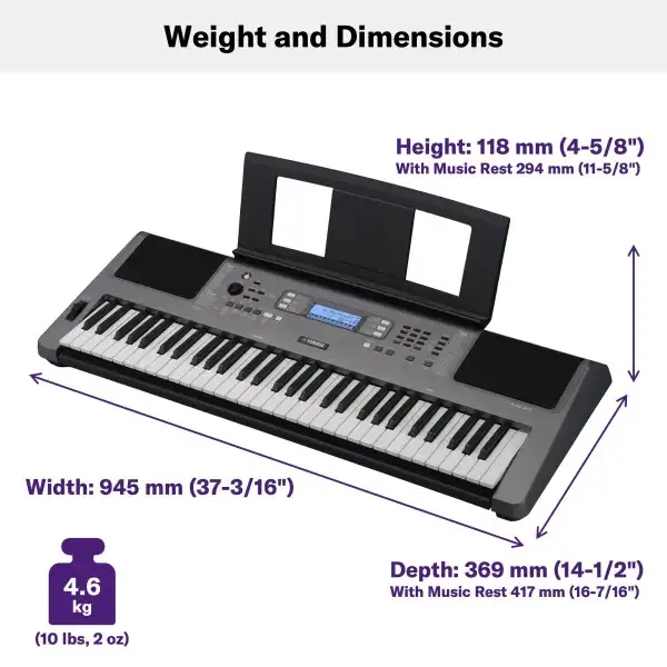 Yamaha PSR-I300 Portable Keyboard 61 Keys (Made in India)