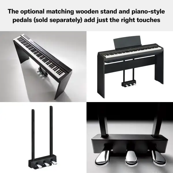 Yamaha P-125AB Digital Piano With 88 Keys (Portable Digital Piano) Adaptor Included