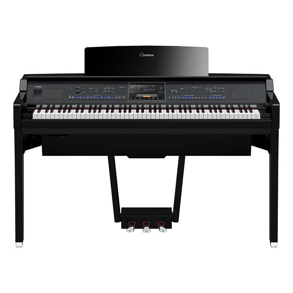 Yamaha CVP-909PE Polished Ebony Clavinova Digital Piano With Bench (with Home Installation)
