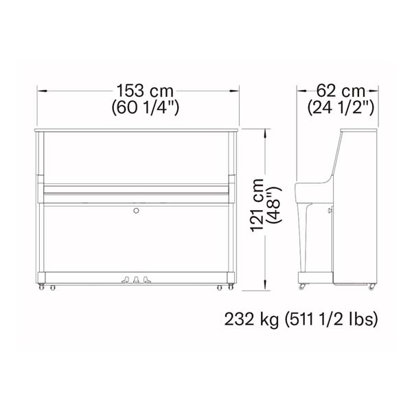 Yamaha B30 PE Upright Acoustic Piano