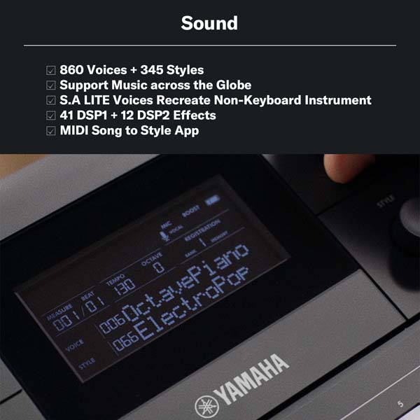 Yamaha PSR‑E483 Portable Keyboard