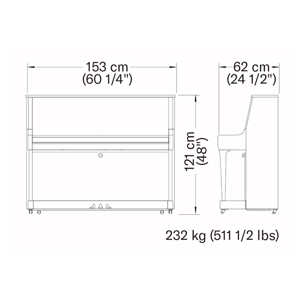 Yamaha B30 PE Upright Acoustic Piano