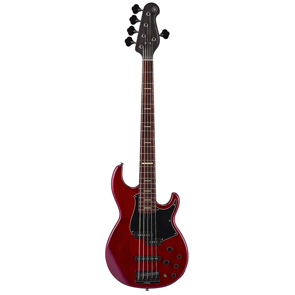 Yamaha BB735A Fired Red Electric Bass Guitar with Gig Bag