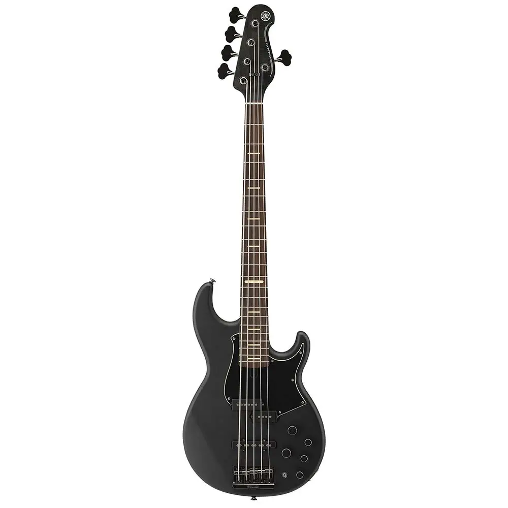 Yamaha BB735A Matte Translucent Black Electric Bass Guitar with Gig Bag