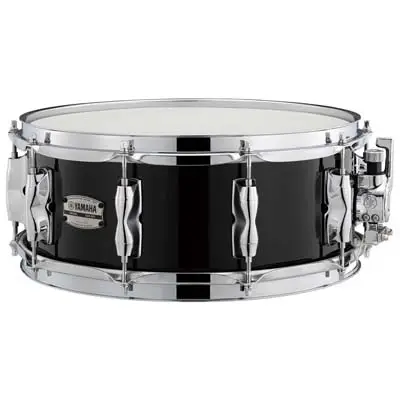 Yamaha RBS1455 SOLID BLACK Recording Custom Wood Snare Drums