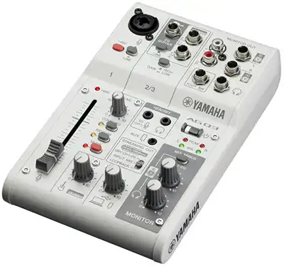 Yamaha AG03MK2 Live Streaming Mixer White