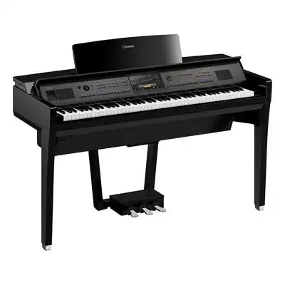 Yamaha CVP-909PE Polished Ebony Clavinova Digital Piano With Bench (with Home Installation)
