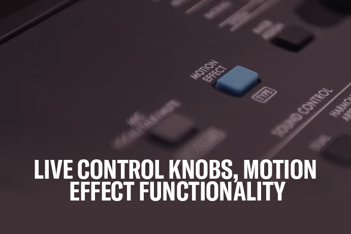 Live Control Knobs, Motion Effect functionality