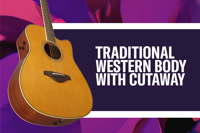 Traditional Western body with cutaway