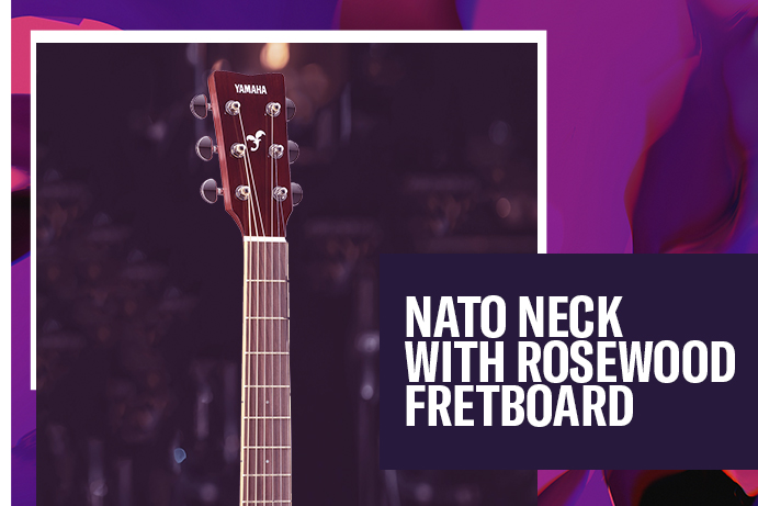 Nato neck with rosewood fretboard