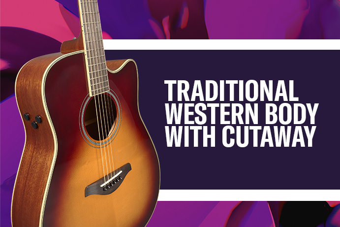 Traditional Western body with cutaway