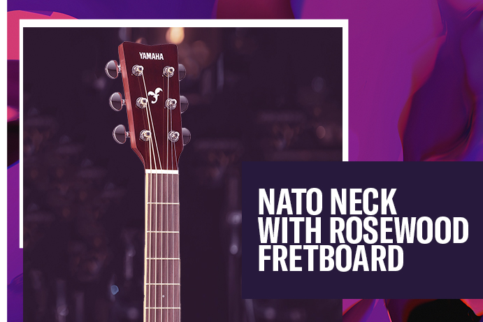 Nato neck with rosewood fretboard