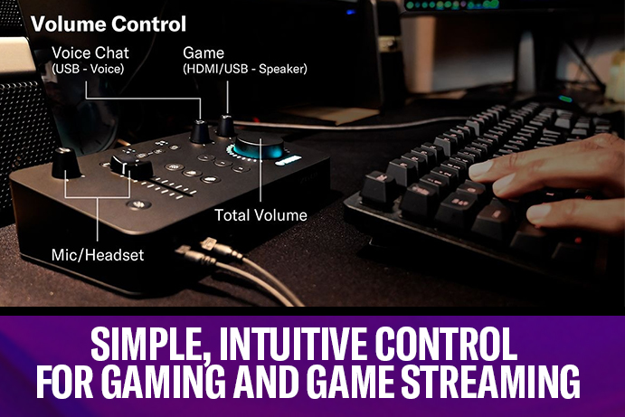 Simple, intuitive control for gaming and game streaming