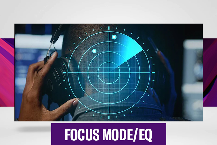 Yamaha ZG01: FOCUS MODE/EQ: Hone your game audio to enhance immersion