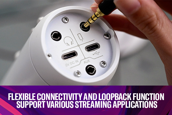 Flexible connectivity and LOOPBACK function support various streaming applications