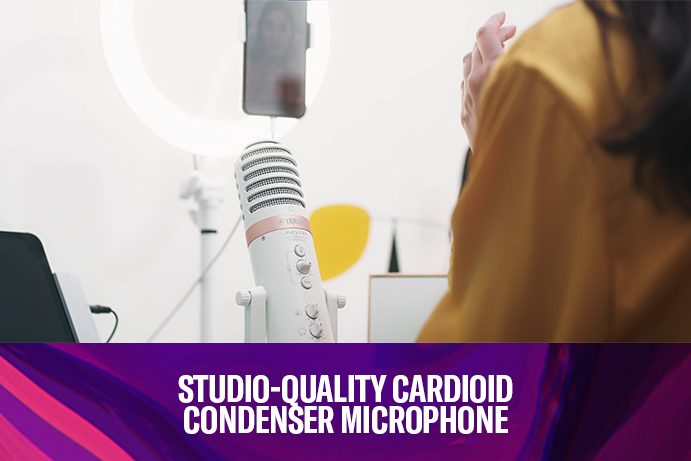 Studio-quality cardioid condenser microphone