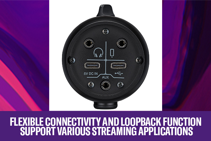 Flexible connectivity and LOOPBACK function support various streaming applications