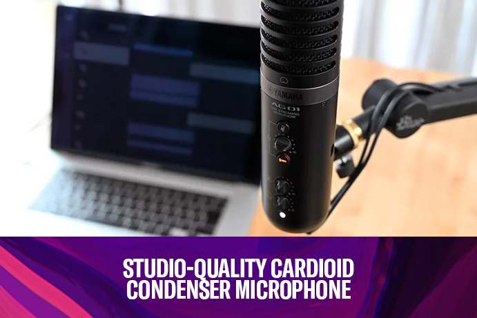 Studio-quality cardioid condenser microphone