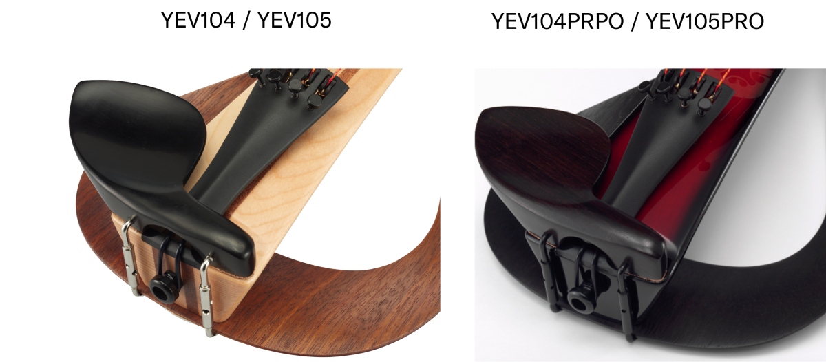 Unified color of chin rest fittings