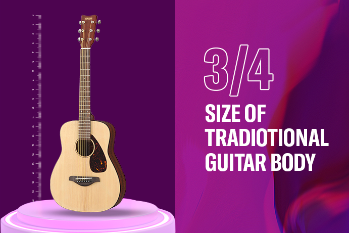 3/4 Size of Tradiotional Guitar Body