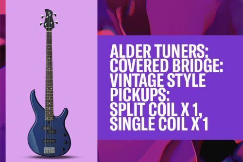 Alder tuners: Covered bridge: Vintage style pickups: Split coil x 1, single coil x 1