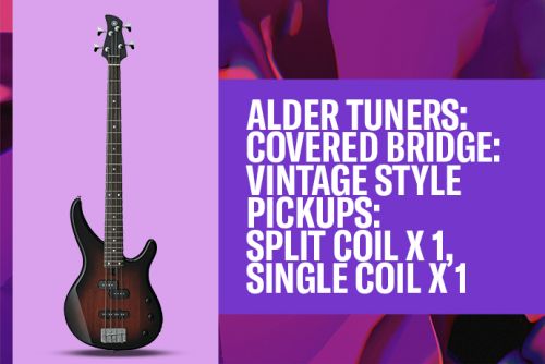 Alder tuners: Covered bridge: Vintage style pickups: Split coil x 1, single coil x 1