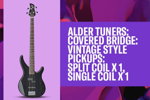 Alder tuners: Covered bridge: Vintage style pickups: Split coil x 1, single coil x 1