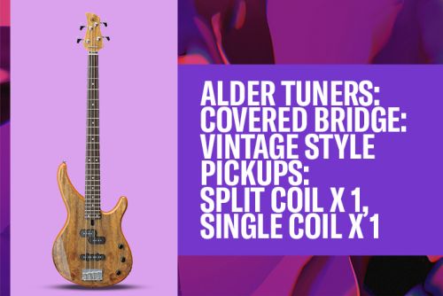 Alder tuners: Covered bridge: Vintage style pickups: Split coil x 1, single coil x 1